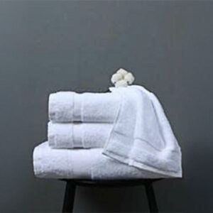 White Cotton with Bow & Arrow dobby 16s/1