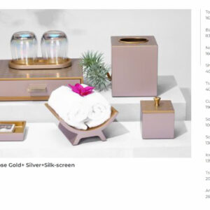 DY-2044 Rose Gold+ Silver+Silk-screen