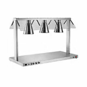 Three-head stainless steel electric warmer station