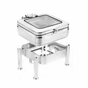 CD-623G-PM - Induction Chafing Dish, GN2/3 + CD-623-NS Stackable Stand with Burner Holder
