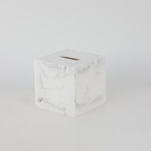 White Marble Tissue Box